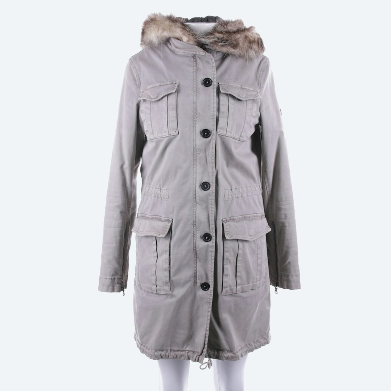 Image 1 of Other coats 36 Lightgray in color Gray | Vite EnVogue