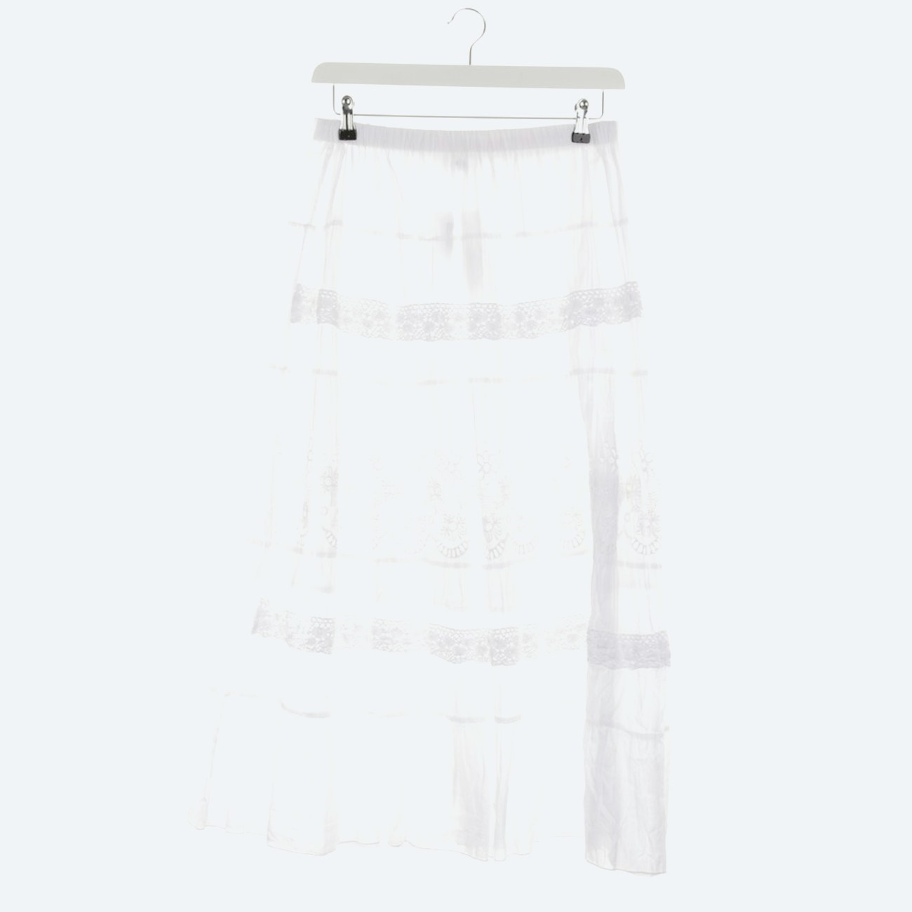 Image 1 of A-Line Skirt 42 White in color White | Vite EnVogue