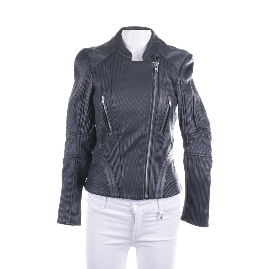 Image 1 of Leather jackets 34 Darkgray in color Gray | Vite EnVogue