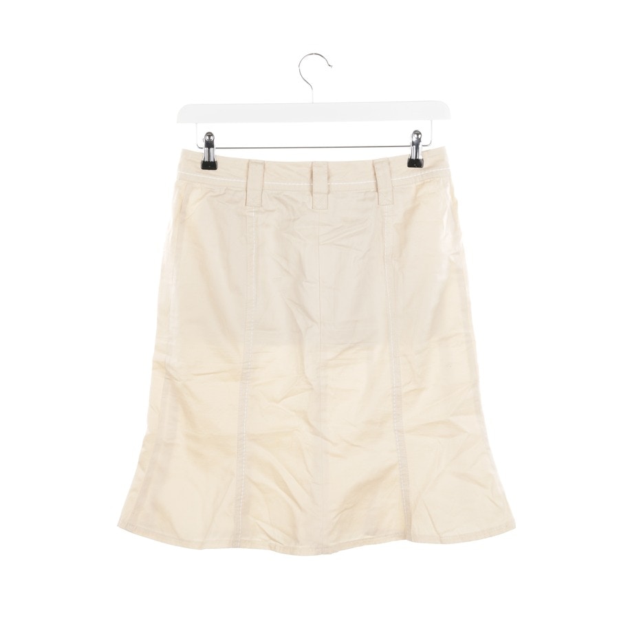 Image 2 of A-Line Skirt 38 Beige in color White | Vite EnVogue