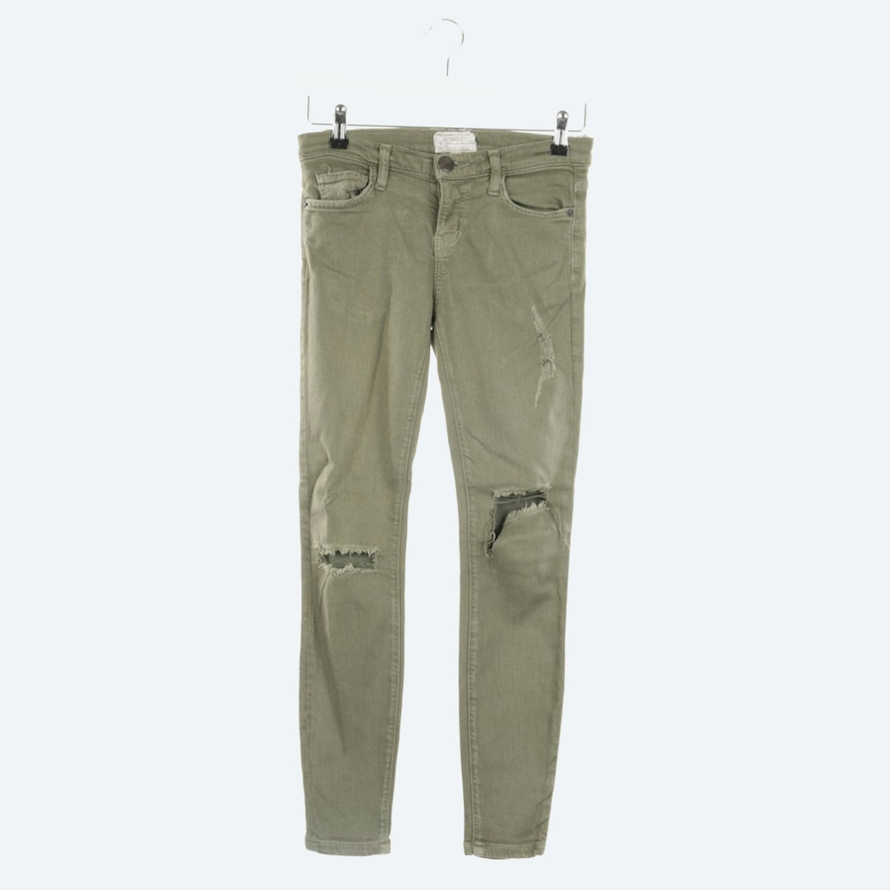 Image 1 of Skinny Jeans W25 Olive in color Green | Vite EnVogue