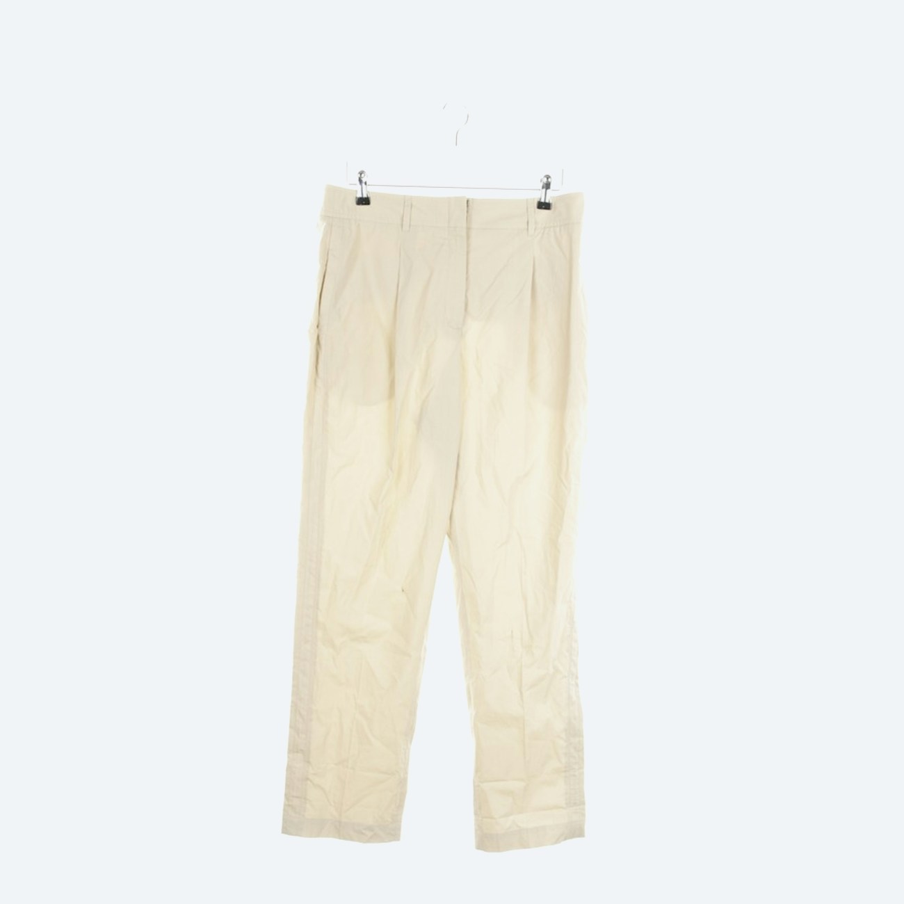 Image 1 of Pleated Trousers 40 Beige in color White | Vite EnVogue