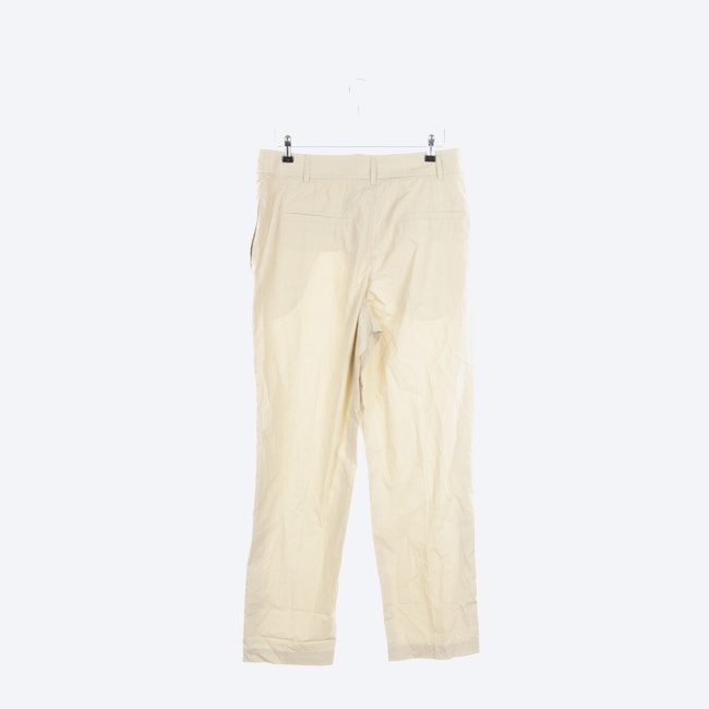 Image 2 of Pleated Trousers 40 Beige in color White | Vite EnVogue