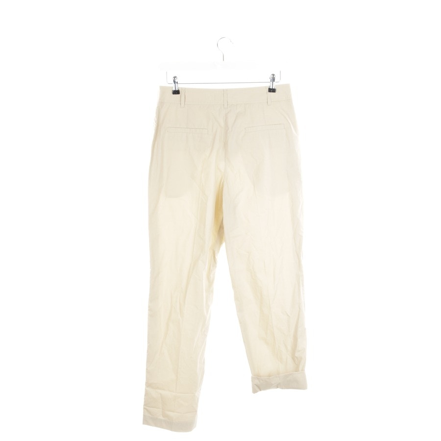 Image 2 of Pleated Trousers 38 Beige in color White | Vite EnVogue