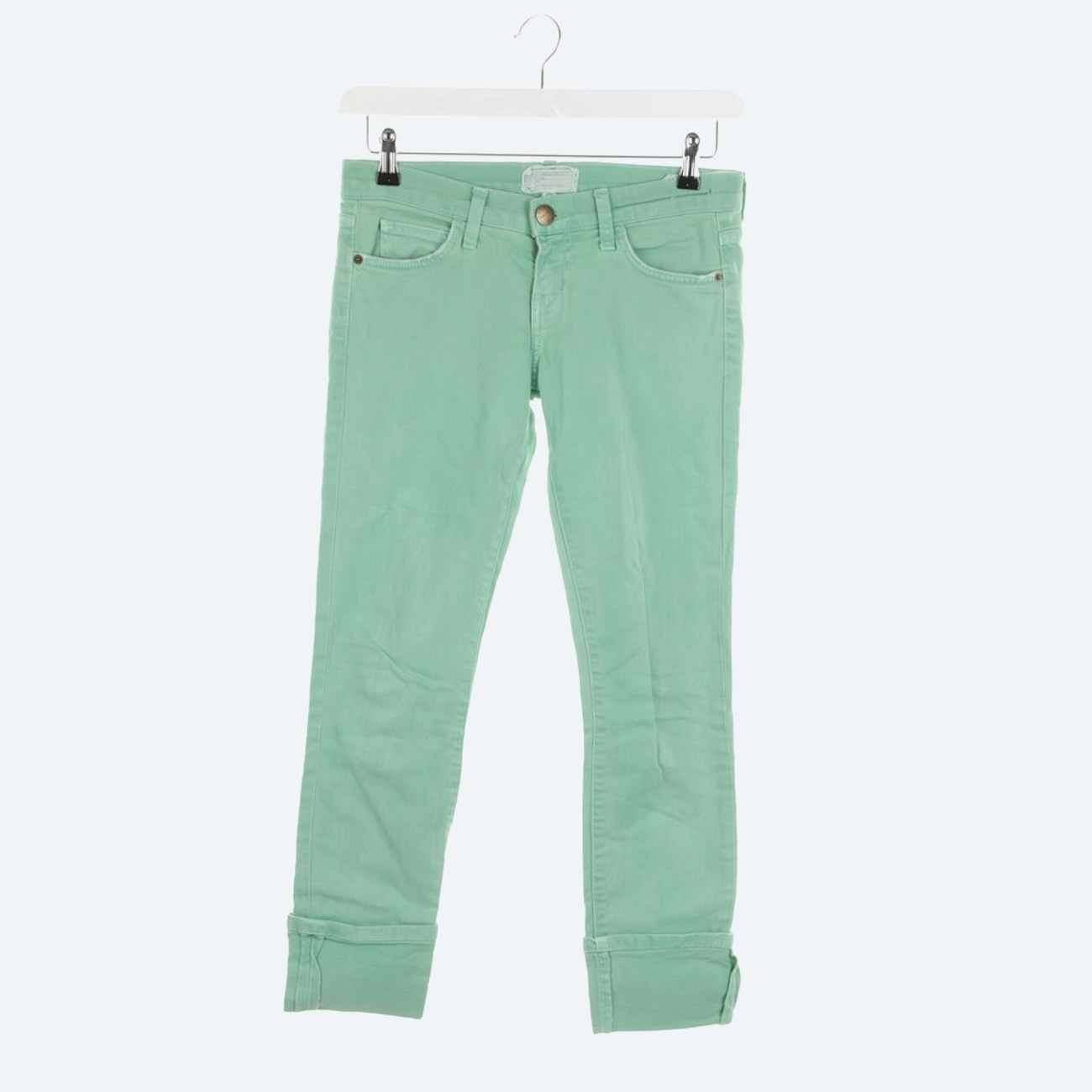 Image 1 of Straight Fit Jeans W26 Pastel green in color Green | Vite EnVogue