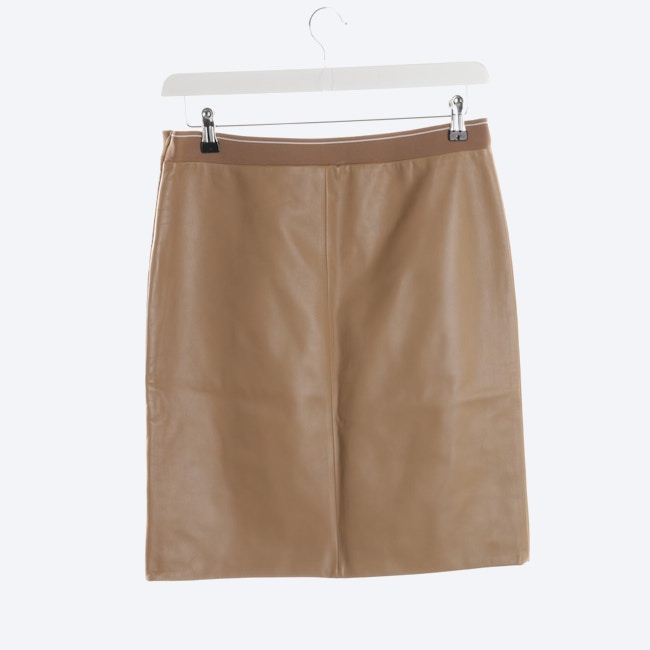 Image 2 of Leather Skirt 36 Camel in color Brown | Vite EnVogue