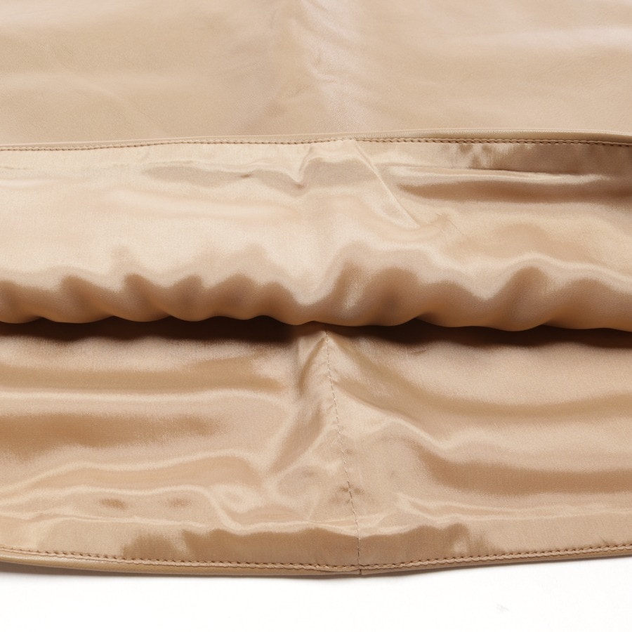 Image 3 of Leather Skirt 36 Camel in color Brown | Vite EnVogue