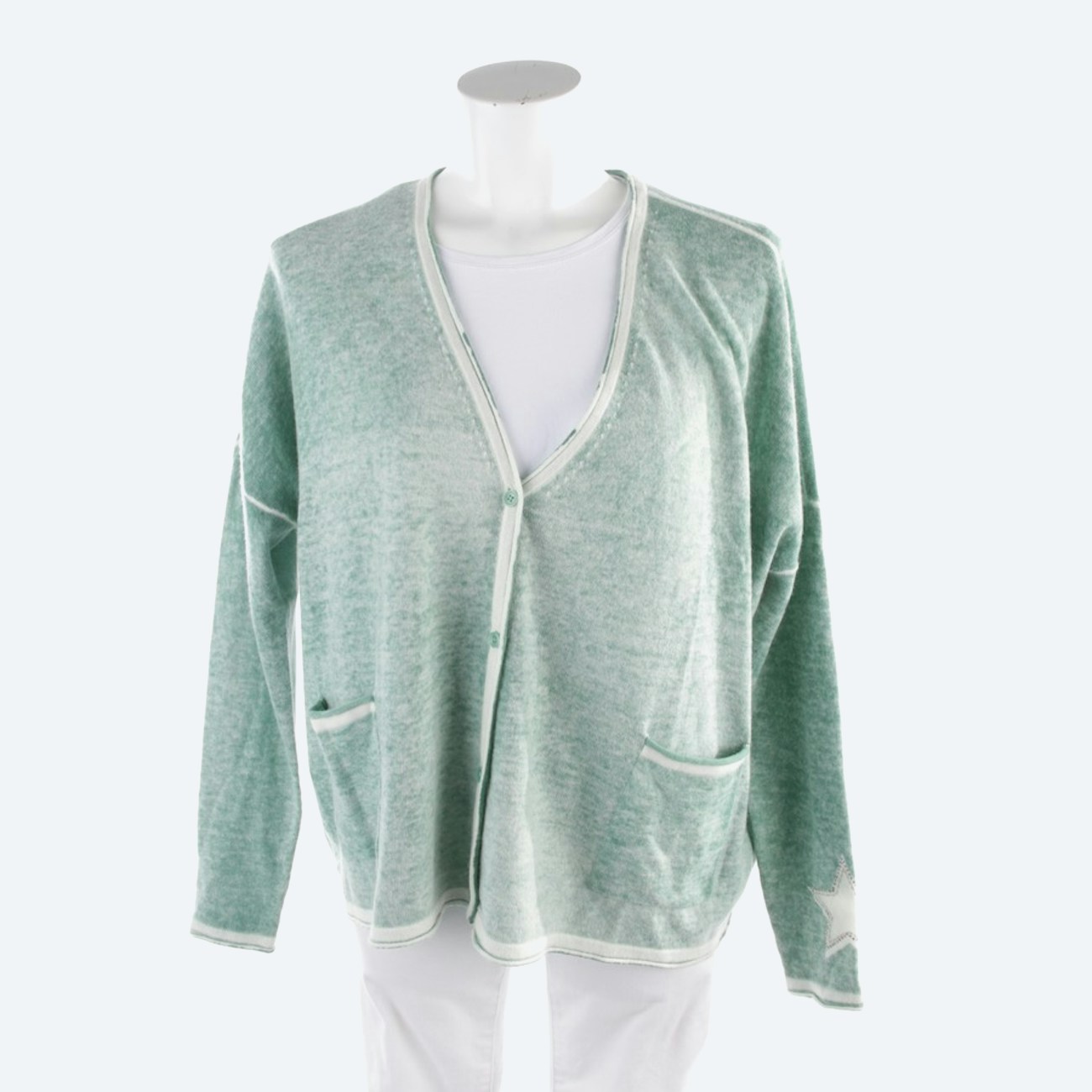 Image 1 of Cardigans 34 Green in color Green | Vite EnVogue