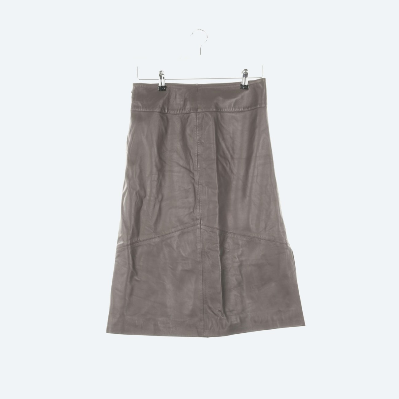 Image 1 of Leather Skirts 36 Gray in color Gray | Vite EnVogue