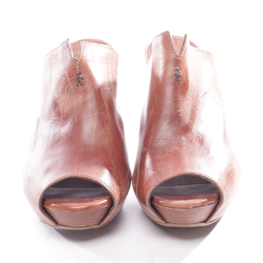 Image 2 of Heeled Sandals EUR 38.5 Cognac in color Brown | Vite EnVogue