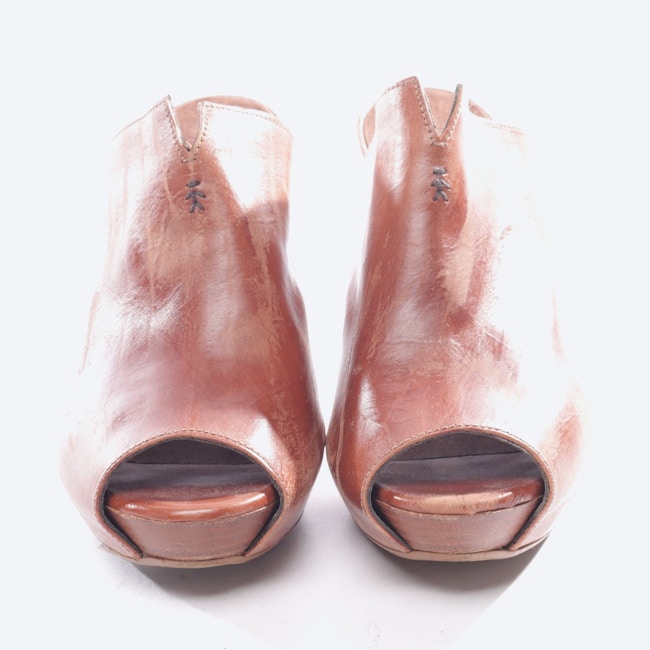 Image 2 of Heeled Sandals EUR 38.5 Cognac in color Brown | Vite EnVogue