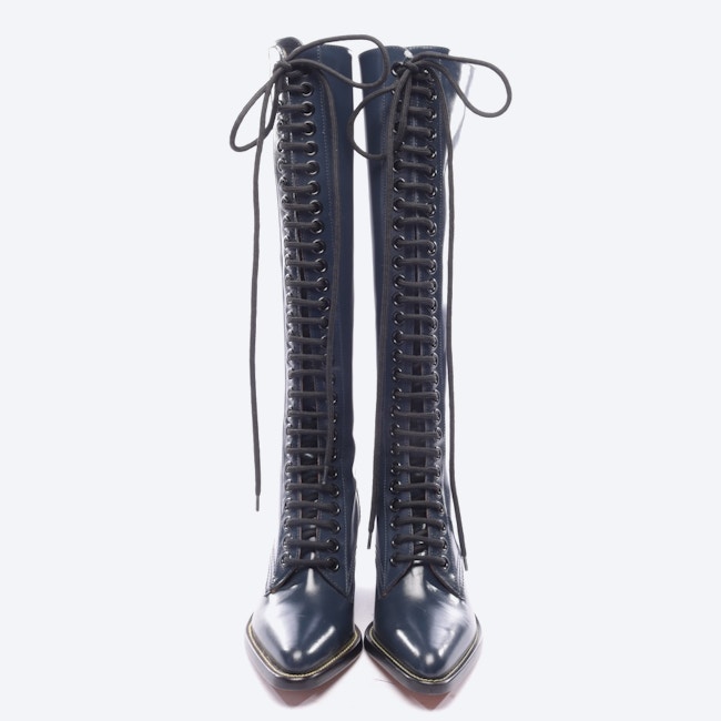 Image 2 of Knee High Boots EUR 35 Petrol in color Green | Vite EnVogue