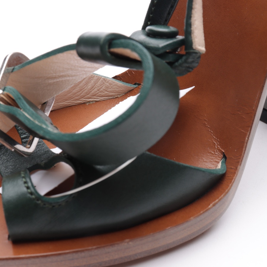 Image 5 of Heeled Sandals EUR 36 Darkgreen in color Green | Vite EnVogue