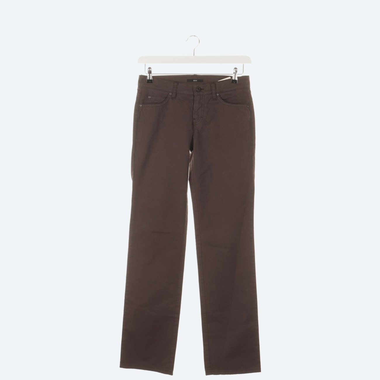 Image 1 of Trousers W28 Dark brown in color Brown | Vite EnVogue