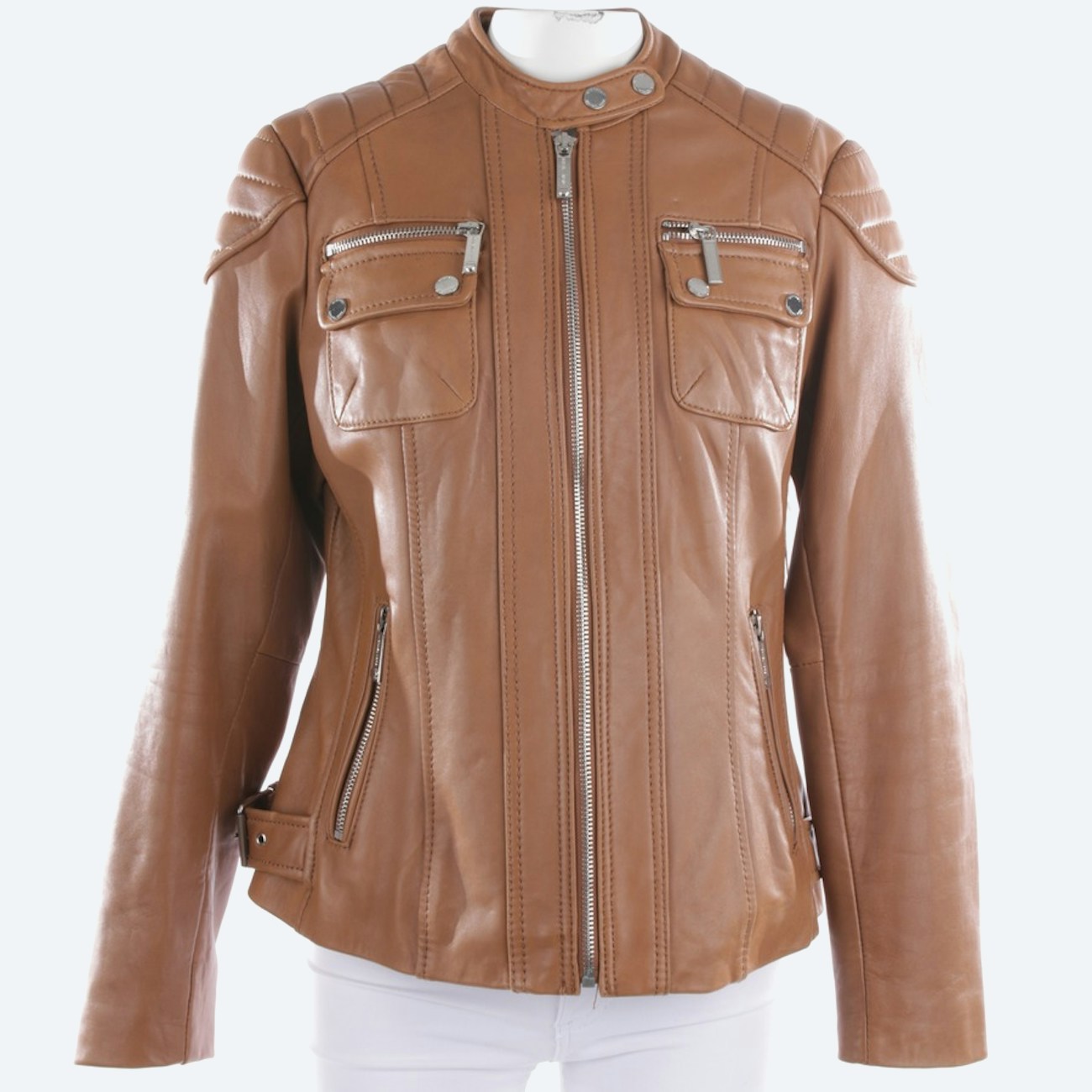 Image 1 of LeatherJackets 2XS Chocolate in color Brown | Vite EnVogue