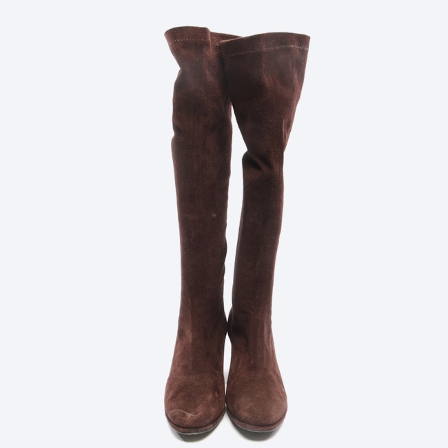 Image 2 of Calf High Boots EUR 40 Brown in color Brown | Vite EnVogue