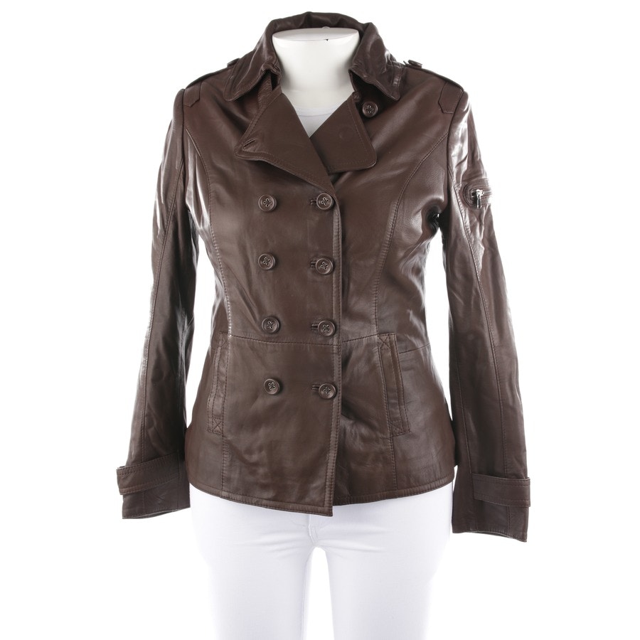Image 1 of LeatherJackets 40 Dark brown in color Brown | Vite EnVogue