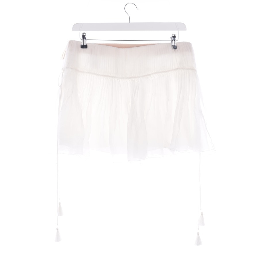 Image 2 of Silk Skirt 40 White in color White | Vite EnVogue