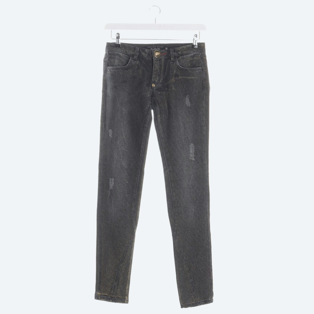 Bild 1 von Slim Fit Jeans W29 Dunkelgrau in Farbe Grau | Vite EnVogue