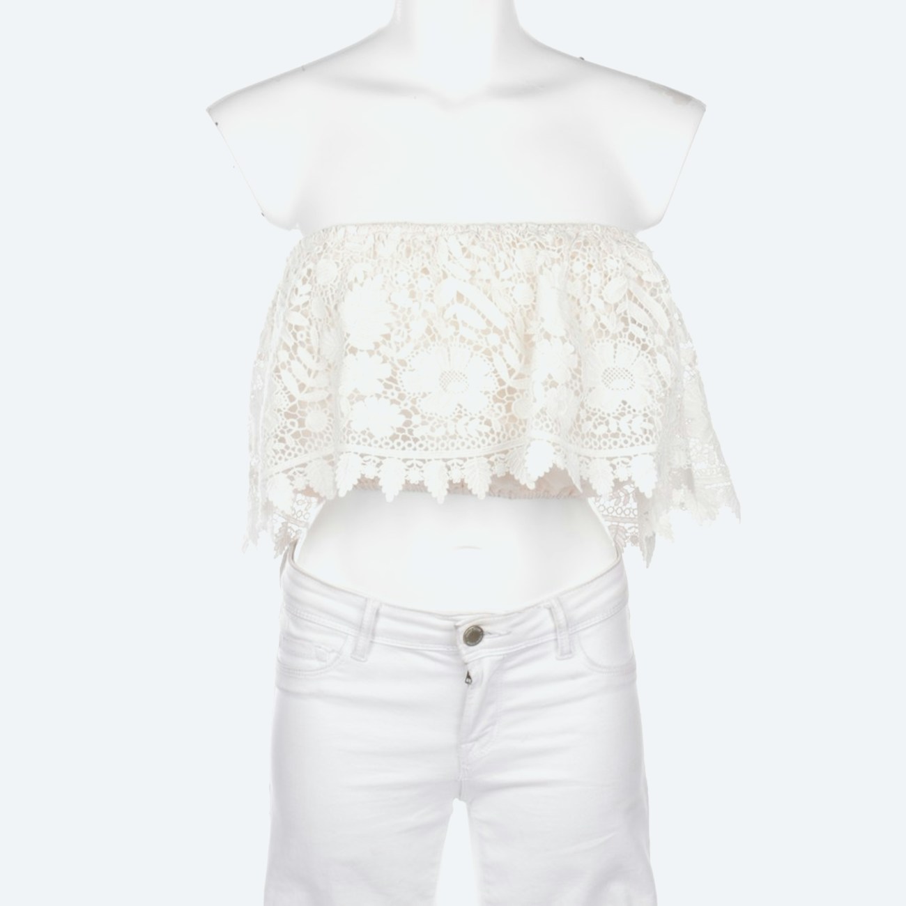 Image 1 of Elegant Blouse XS White in color White | Vite EnVogue