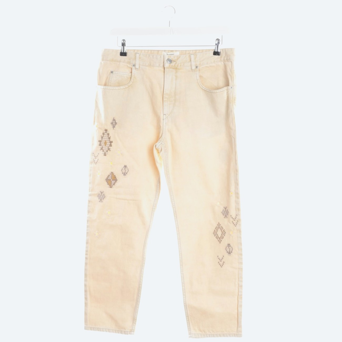 Image 1 of Boyfriend Jeans 40 Pastel yellow in color Yellow | Vite EnVogue