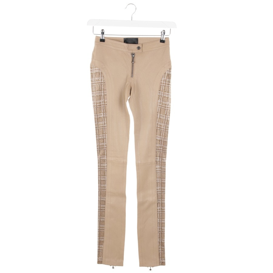 Image 1 of Leder Leather Pants S Beige in color White | Vite EnVogue