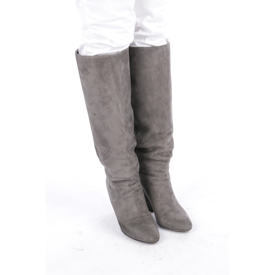 Image 1 of knee high boots EUR 39 light grey in color grey | Vite EnVogue