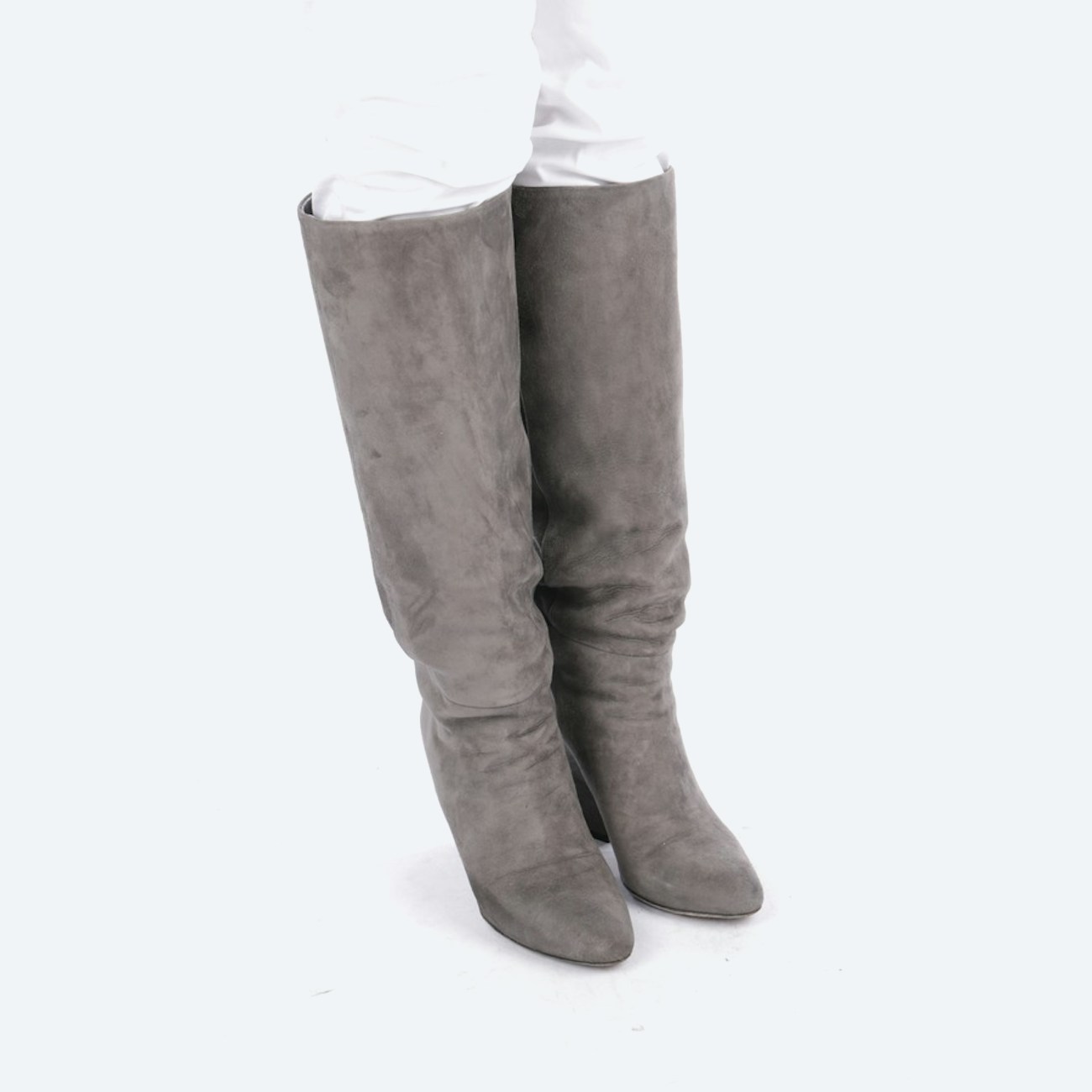 Image 1 of knee high boots D 39 light grey in color grey | Vite EnVogue