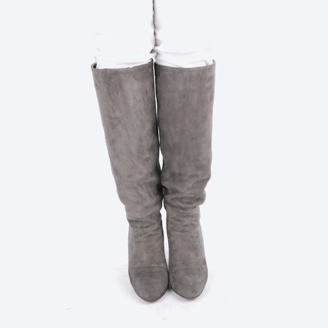 Image 2 of knee high boots EUR 39 light grey in color grey | Vite EnVogue