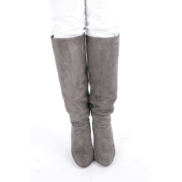 knee high boots D 39 grey | Vite EnVogue