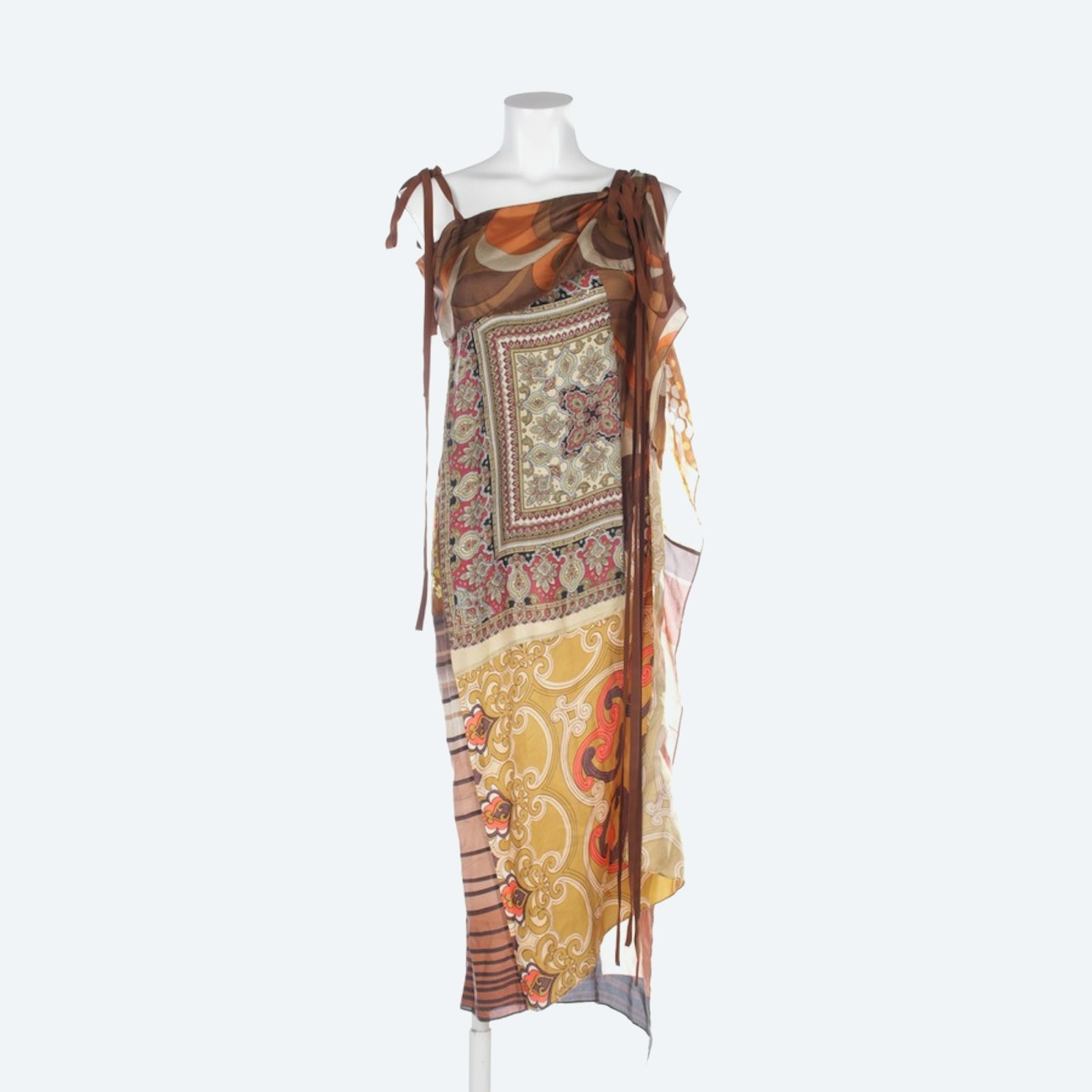 Image 1 of Silk Dresses 36 Brown in color Brown | Vite EnVogue