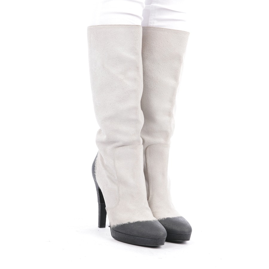 Image 1 of Knee High Boots EUR 39 Lightgray in color Gray | Vite EnVogue
