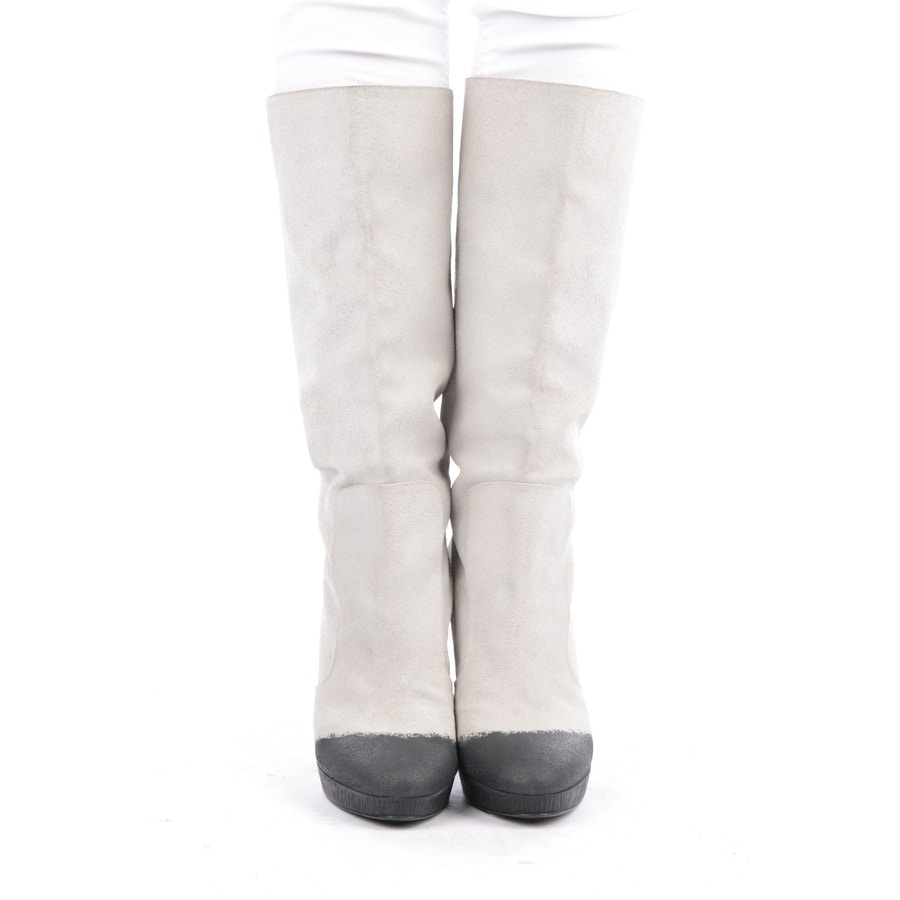 Image 2 of Knee High Boots EUR 39 Lightgray in color Gray | Vite EnVogue