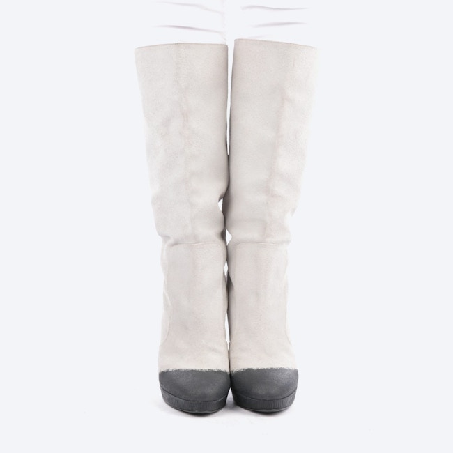 Image 2 of Knee High Boots EUR 39 Lightgray in color Gray | Vite EnVogue