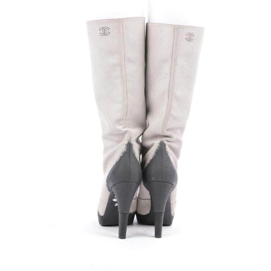Image 3 of Knee High Boots EUR 39 Lightgray in color Gray | Vite EnVogue