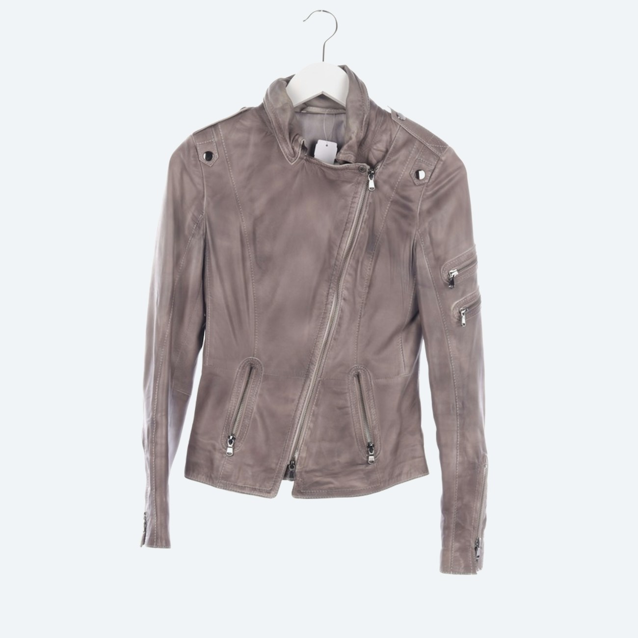 Image 1 of LeatherJackets 34 Gray in color Gray | Vite EnVogue