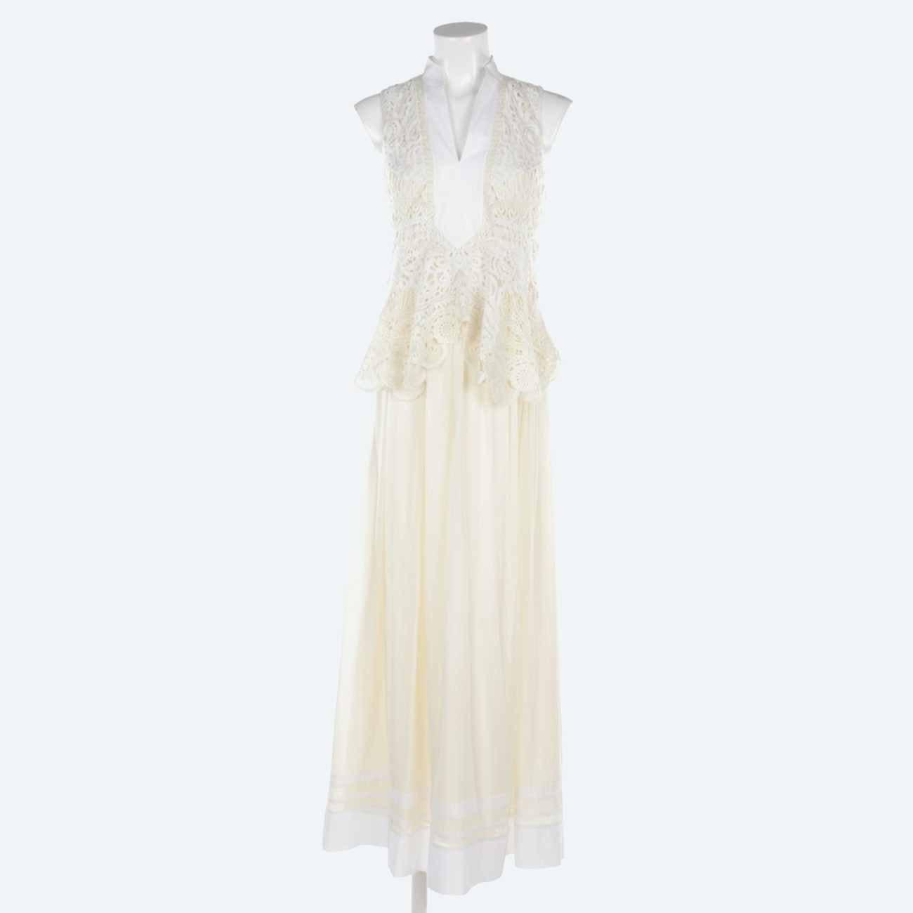 Image 1 of Silk Dress 32 White in color White | Vite EnVogue