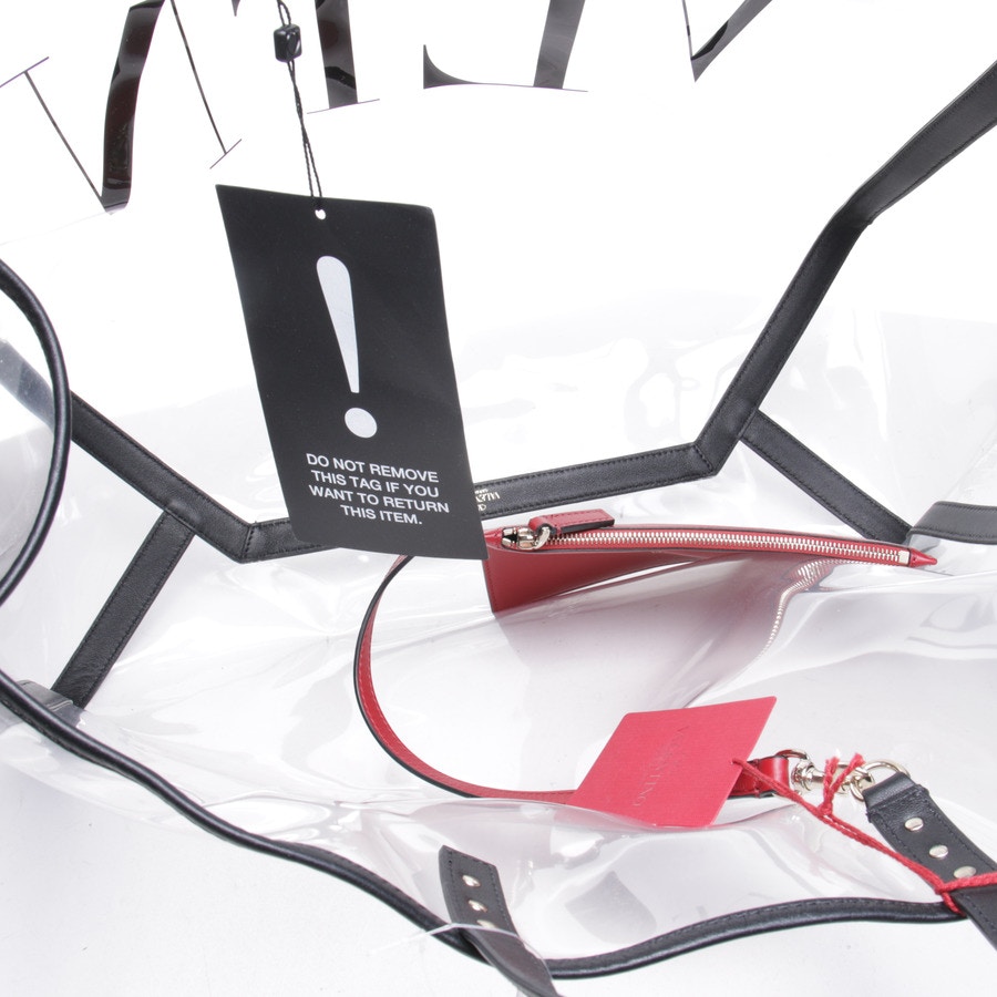 Image 5 of Rockstud Shopper Transparent in color White | Vite EnVogue