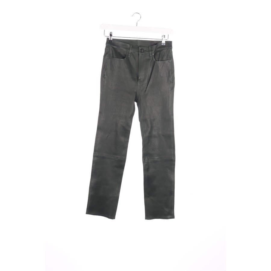 Image 1 of Leder Leather Pants W26 Darkgreen in color Green | Vite EnVogue