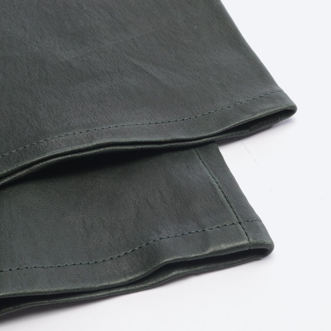 Image 3 of Leder Leather Pants W26 Darkgreen in color Green | Vite EnVogue
