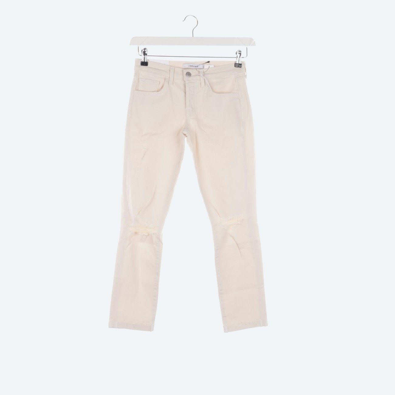 Image 1 of Straight Fit Jeans W22 White in color White | Vite EnVogue