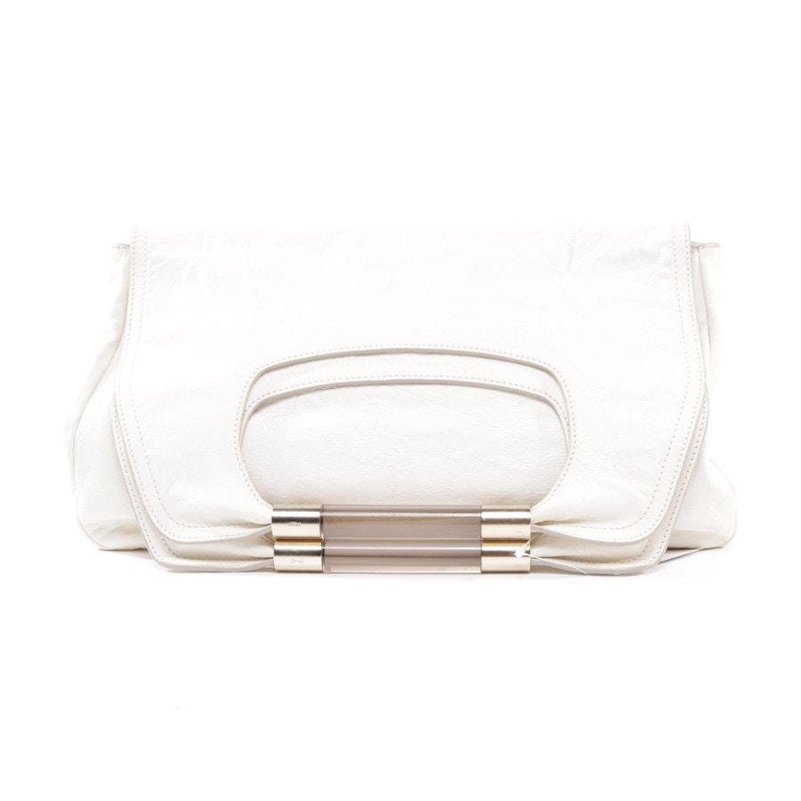 Image 1 of Nancy Flap Over Bag Clutch White in color White | Vite EnVogue