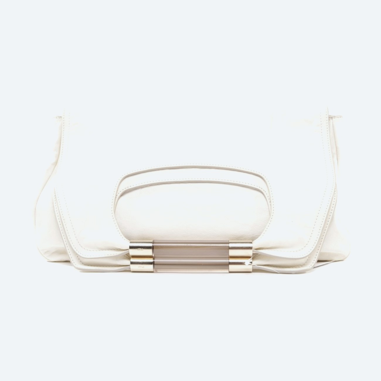 Image 1 of Nancy Flap Over Bag Clutch White in color White | Vite EnVogue