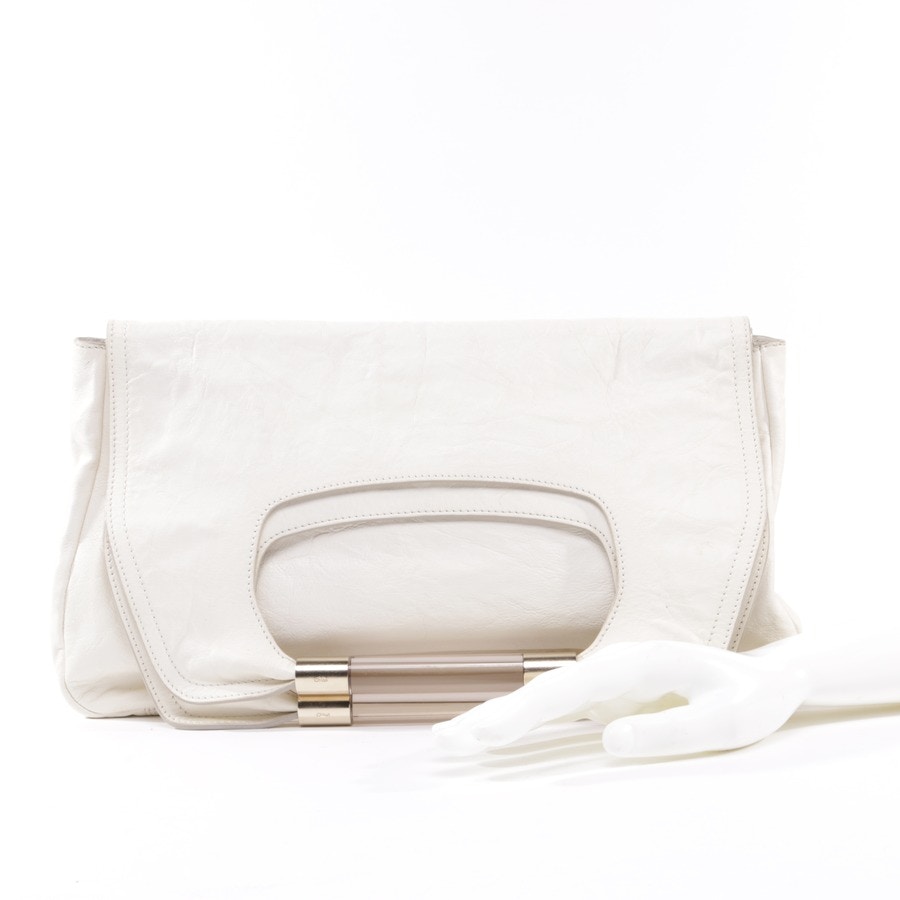 Image 4 of Nancy Flap Over Bag Clutch White in color White | Vite EnVogue