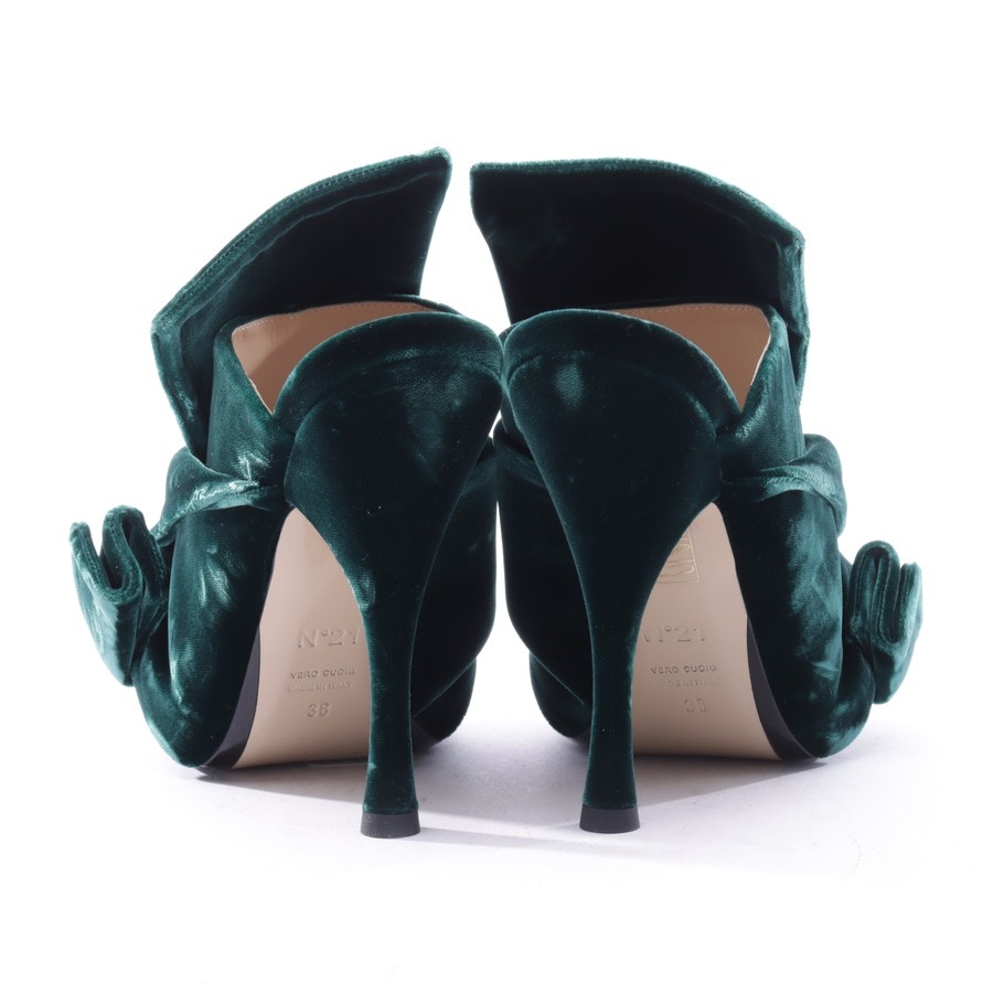 Image 3 of Heeled Sandals EUR38 Green in color Green | Vite EnVogue