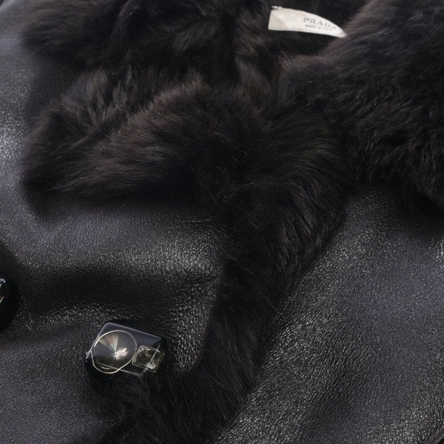 Image 3 of Fell Leather Coat 34 Black brown in color Black | Vite EnVogue