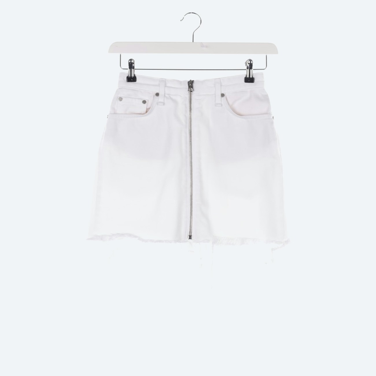 Image 1 of Mini Skirt W24 White in color White | Vite EnVogue