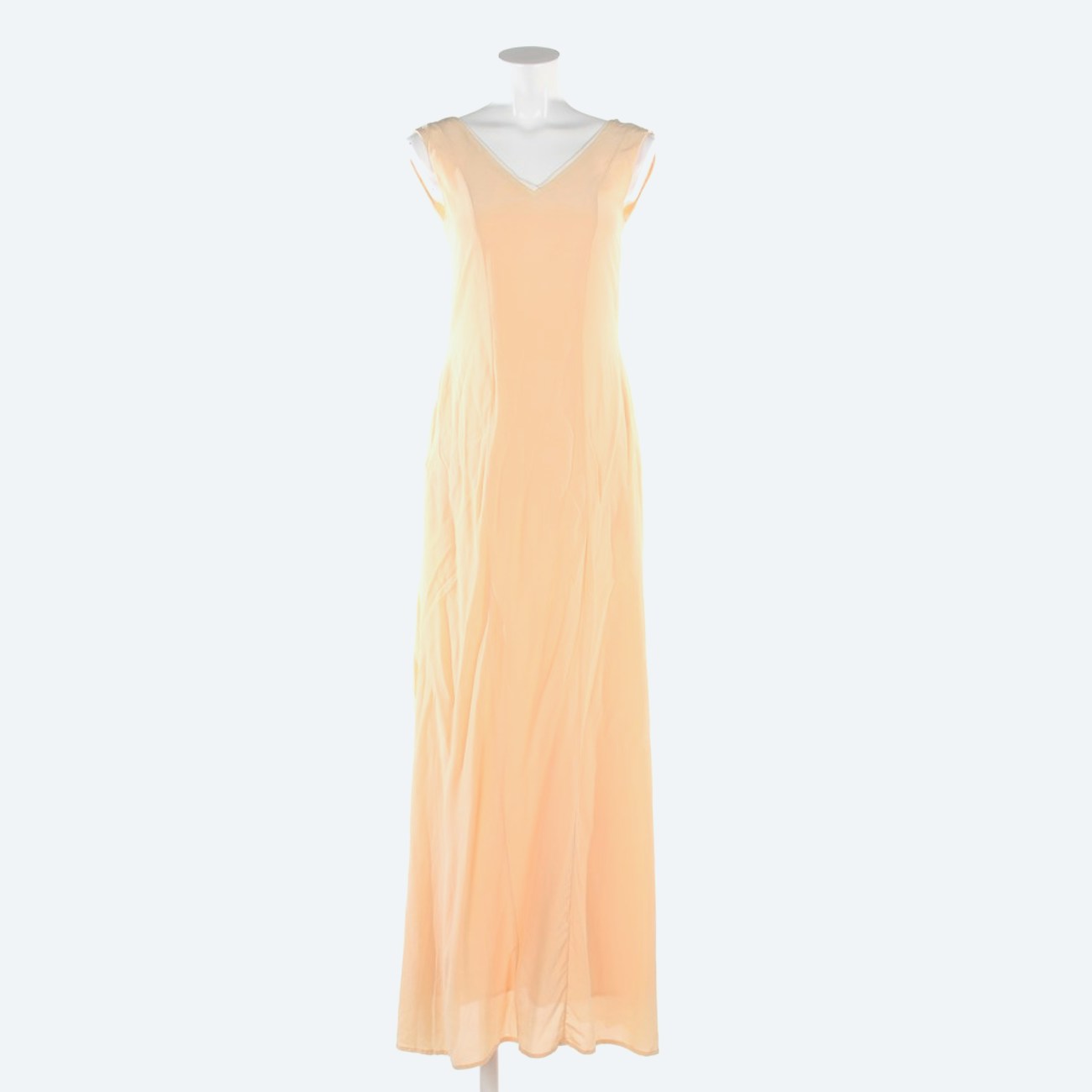 Image 1 of Silk Dress XS Peach in color Yellow | Vite EnVogue