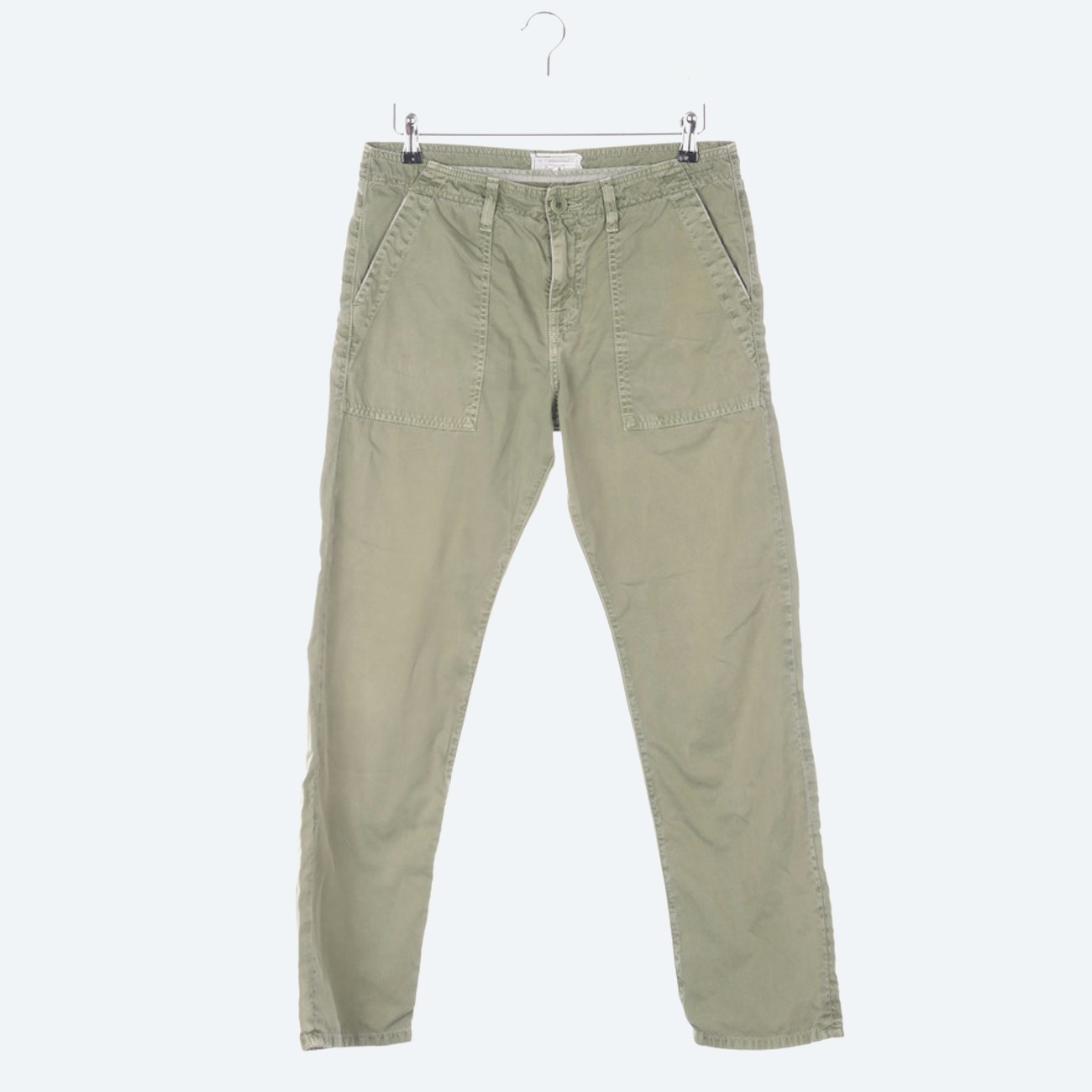 Image 1 of Trousers 27 Olive Green in color Green | Vite EnVogue