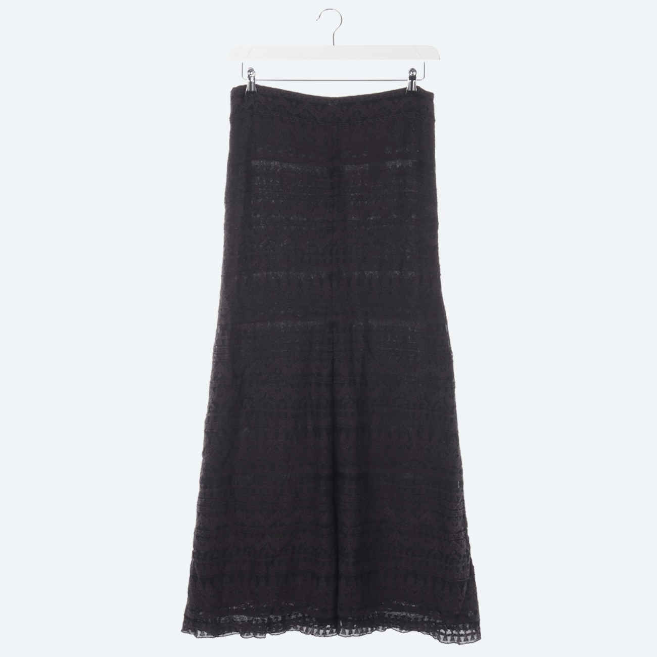 Image 1 of Skirt 36 Dark Brown in color Black | Vite EnVogue